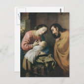 Francisco de Zurbaran – エジプトへのフライトの残り ポストカード (正面/裏面)