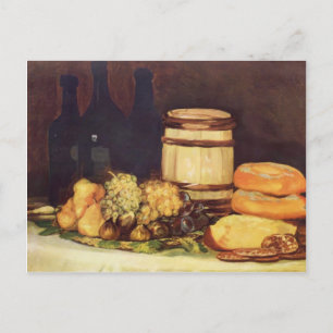 Francisco Goya – まだ生きている果物、ボトル、パン ポストカード