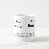 Franciscus周期表名mug コーヒーマグカップ (中央)