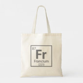 Francium -フランスの Science Periodic Table トートバッグ (裏面)