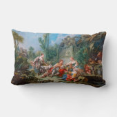 francoisのboucherの羊飼いの牧歌のロココの景色 ランバークッション (裏面)