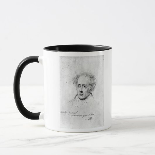 FrancoisルネVicomte deのポートレート マグカップ (左)