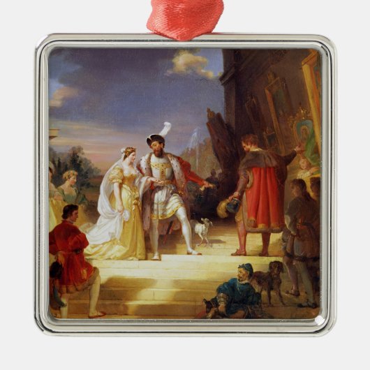 Francoisレオナルド・ダ・ヴィンチとのI メタルオーナメント (正面)