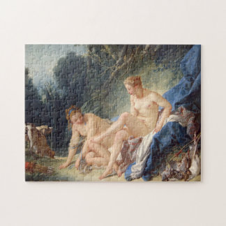 Francois Boucher著彼女のBathを去っているダイアナ ジグソーパズル