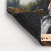 Francois Boucher鋼片のドウのロココ様式の女性芸術 マウスパッド (コーナー)