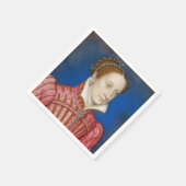 Francois Clouet – メアリー、スコット女王 スタンダードカクテルナプキン (角)
