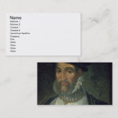 Francois Guise (1519-63年の) Fre第2公爵の、ポートレート 名刺 (正面/裏面)