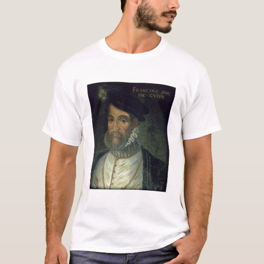 Francois Guise (1519-63年の) Fre第2公爵の、ポートレート Tシャツ (正面)