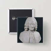 Francois Marie Arouet de Voltaire 1778年のバスト 缶バッジ (正面&裏面)