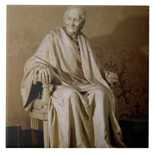 FrancoisMarie Arouet Voltaire (1694-1778年) 1781年(m タイル (正面)