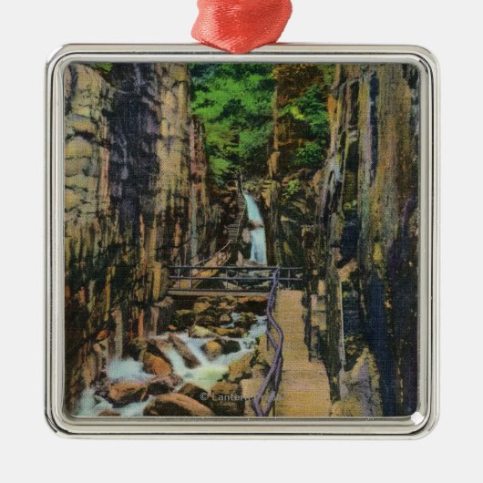 Franconiaのノッチの州立公園 メタルオーナメント (正面)