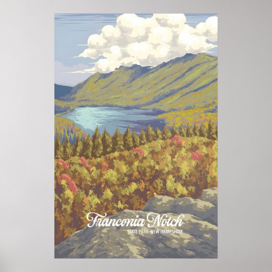 Franconia Notch State Park Travel Poster ポスター (正面)