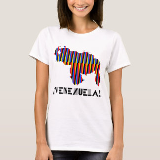 FRANELA VENEZUELA MAPA CRUZ DIEZ Tシャツ