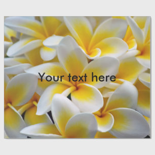 Frangipaniのプルメリアの花の写真 ラッピングペーパー