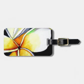 Frangipaniの花の芸術 ラゲッジタグ (正面横)
