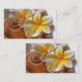 Frangipaniの花 名刺 (正面/裏面)