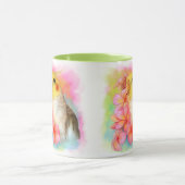 frangipaniを持つCockatiel マグカップ (中央)