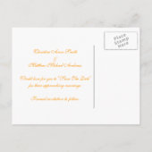 Frangipani – 日付の保存 案内ポストカード (裏面)