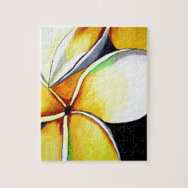 Frangipani flower art jigsaw ジグソーパズル