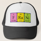 Frani周期表名hat キャップ (正面)