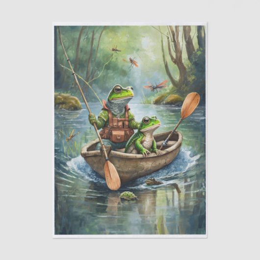 Frank and George Go Fishing, Fishing Frogs 薄葉紙 (正面)