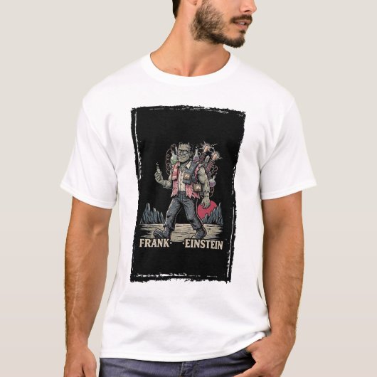 Frank Einstein Funny Science Frankenstein Mashup A Tシャツ (正面)
