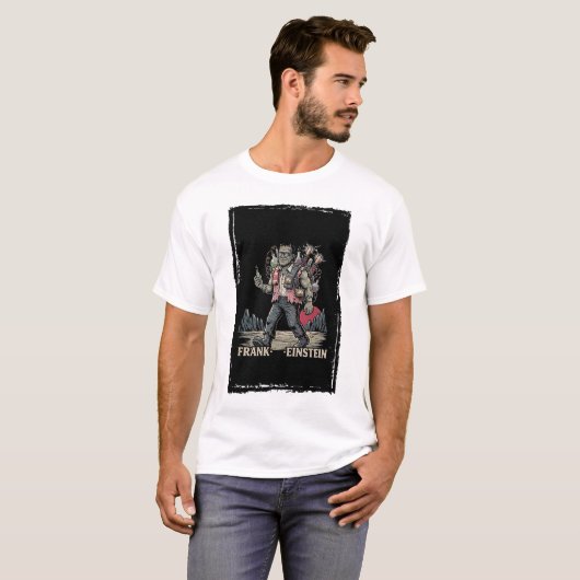 Frank Einstein Funny Science Frankenstein Mashup A Tシャツ (正面フル)