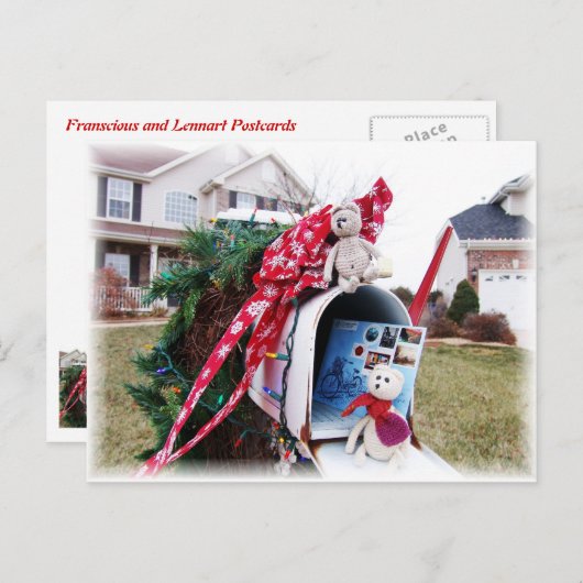 Frank&Leoのクリスマスの時間ポスト シーズンポストカード (正面/裏面)