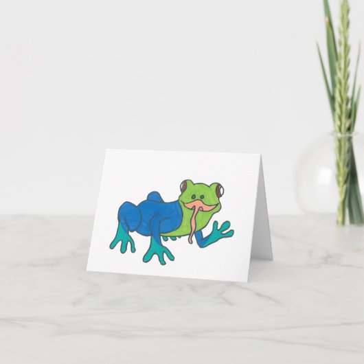 Frank the Frog thank you card サンキューカード (正面)