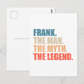 Frank The Man The Myth The Legend ポストカード (正面/裏面)