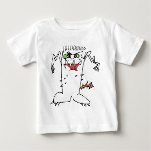 FrankEinsteinの漫画モンスター ベビーTシャツ