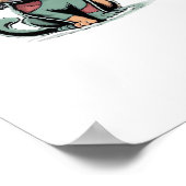 FrankenCatオーバーサイズTシャツ ポスター (角)