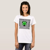 FrankenCheeseの女性の白い基本的なタンクトップ Tシャツ (正面フル)
