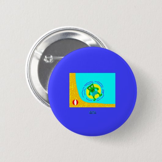FrankenCheese夏の丸いボタン 缶バッジ (正面&裏面)