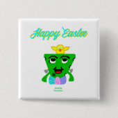 FrankenCheese Easter 2インチ正方形ボタン 缶バッジ (正面)