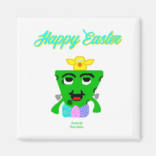 FrankenCheese Easter 2インチ正方形磁石 マグネット (正面)