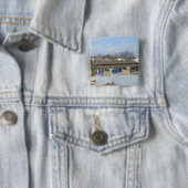 Frankenmuthミシガン州は木橋ボタンを覆いました 缶バッジ (インサイチュ)