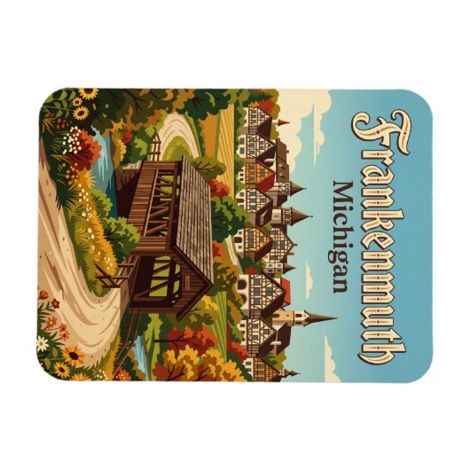 Frankenmuth USA マグネット (横)