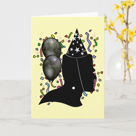 Frankenstein Birthday カード (黄色い花)