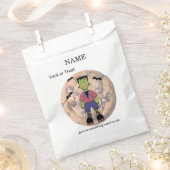 Frankenstein Cookie Sleeve フェイバーバッグ (クリップ留めされた状態)