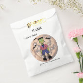 Frankenstein Cookie Sleeve フェイバーバッグ (封をした状態)