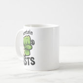 Frankenstein Fists Funny Soccer Stuff コーヒーマグカップ (正面左)