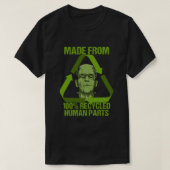 Frankenstein Made From 100 Recycled Human Parts Ha Tシャツ (デザイン正面)