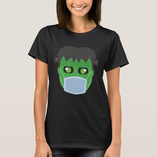 Frankenstein Mask    Halloween 2020 Quarantine Tシャツ (正面)