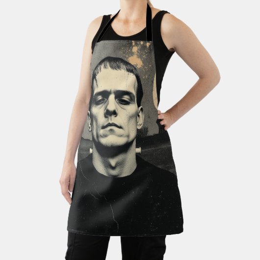 Frankenstein Monster Halloween エプロン (インサイチュ)