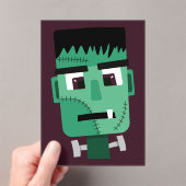 Frankenstein Monster's Head アクリル招待状 (インサイチュ (ポータブル))