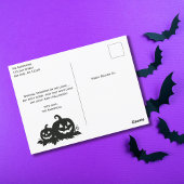 Frankenstein Mummy Grim Reaper Cute Cat Halloween ポストカード