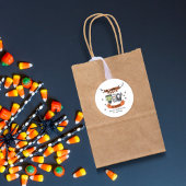 Frankenstein Mummy Grim Reaper Spooky Halloween ラウンドシール