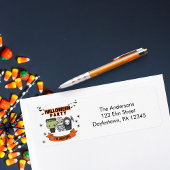 Frankenstein Mummy Grim Reaper Spooky Halloween ラベル