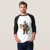Frankenstein Repair Mechanic Funny Halloween Ragla Tシャツ (正面フル)